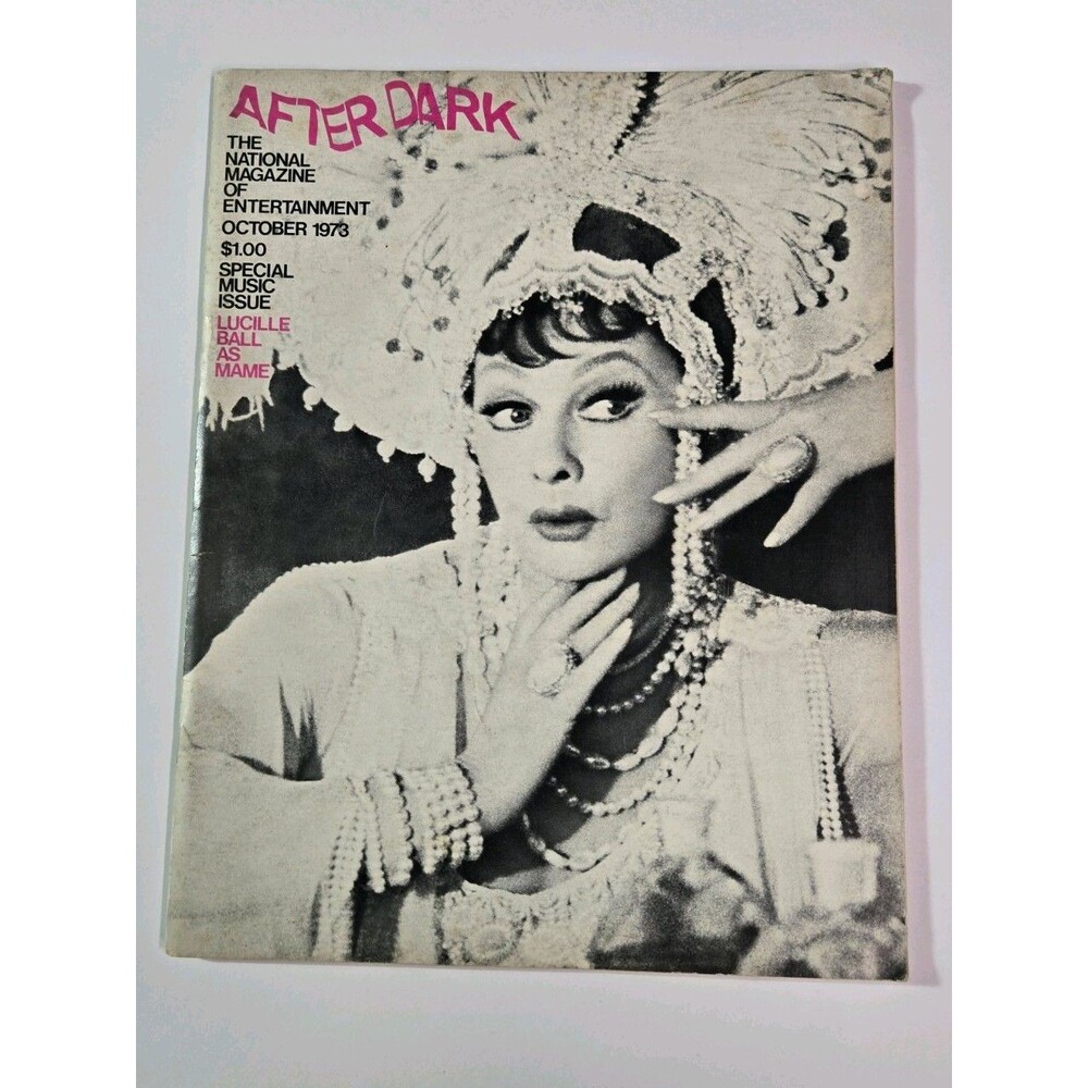 After Dark Magazine October 1973 Special Music Issue Lucille Ball as MAME